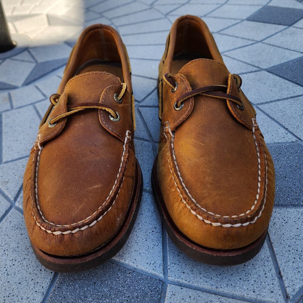 Sperry Top Sider Gold Cup Leather Moccasin Boat Shoes - Picture 5 of 14